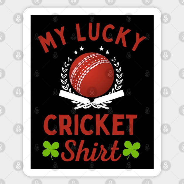 Cricket Lucky Tee Magnet by footballomatic